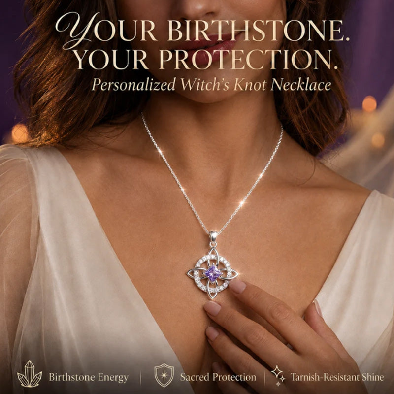 Elegant Celtic Knot Witch Knot Pendant Necklace