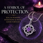 Elegant Celtic Knot Witch Knot Pendant Necklace