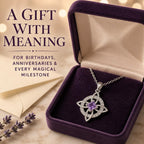 Elegant Celtic Knot Witch Knot Pendant Necklace