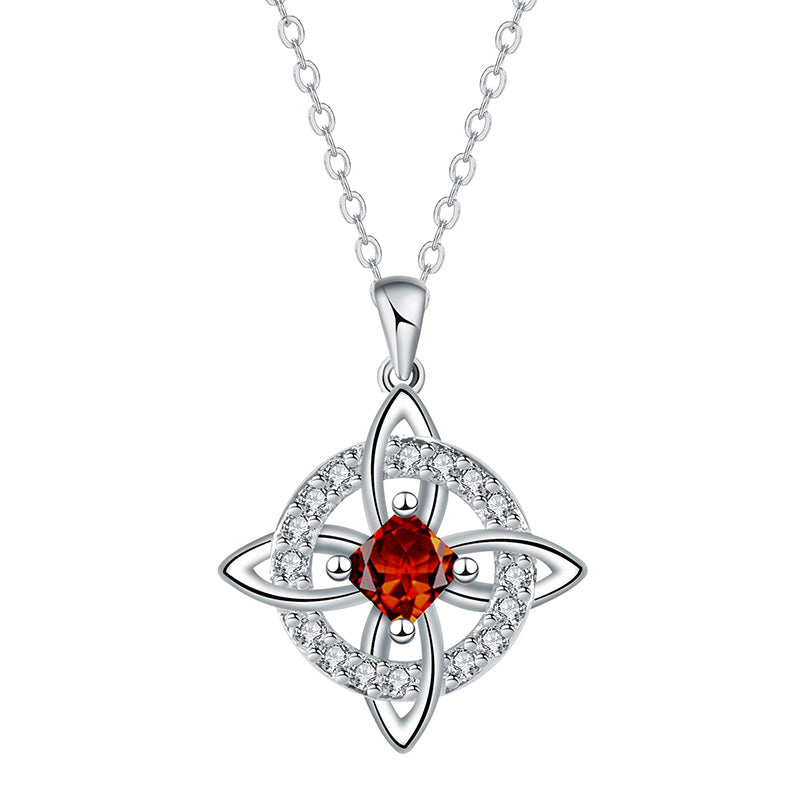 Elegant Celtic Knot Witch Knot Pendant Necklace