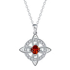 Elegant Celtic Knot Witch Knot Pendant Necklace