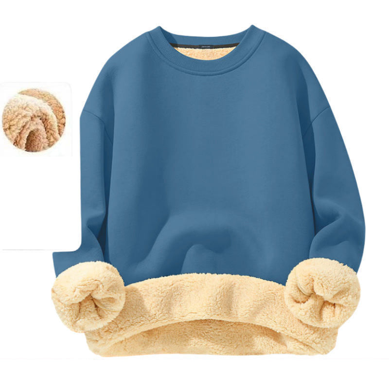 🔥 50 % RABATT 🧥 Fleecefôret Herregenser med Rund Hals – Myk & Varm