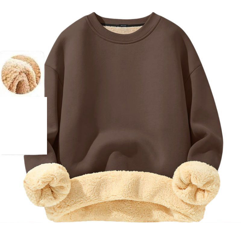 🔥 50 % RABATT 🧥 Fleecefôret Herregenser med Rund Hals – Myk & Varm
