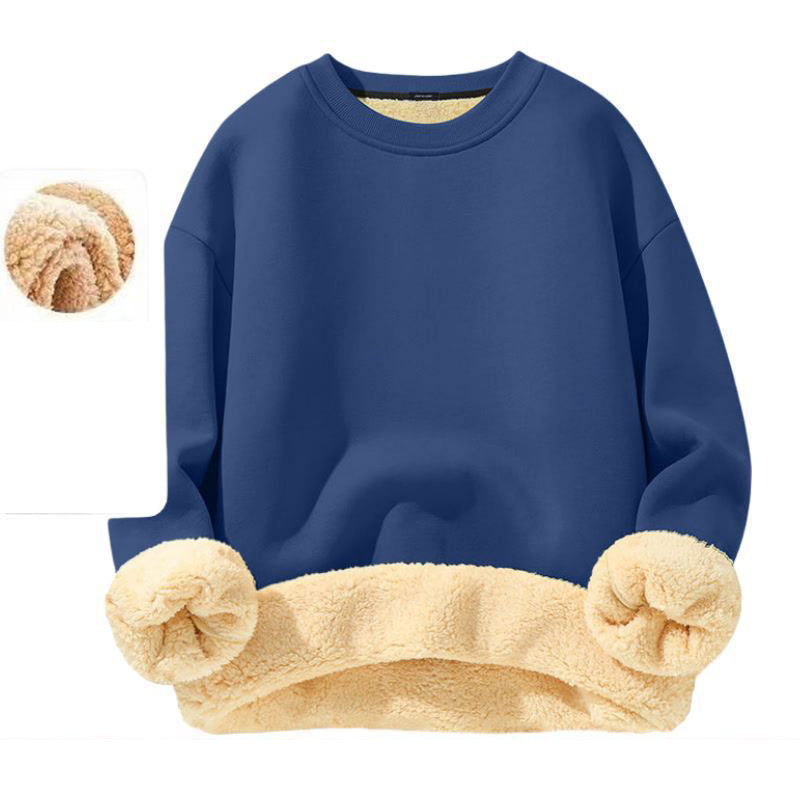 🔥 50 % RABATT 🧥 Fleecefôret Herregenser med Rund Hals – Myk & Varm