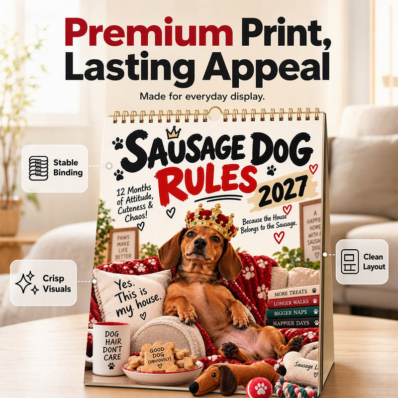 2027 Playful Dachshund Calendar