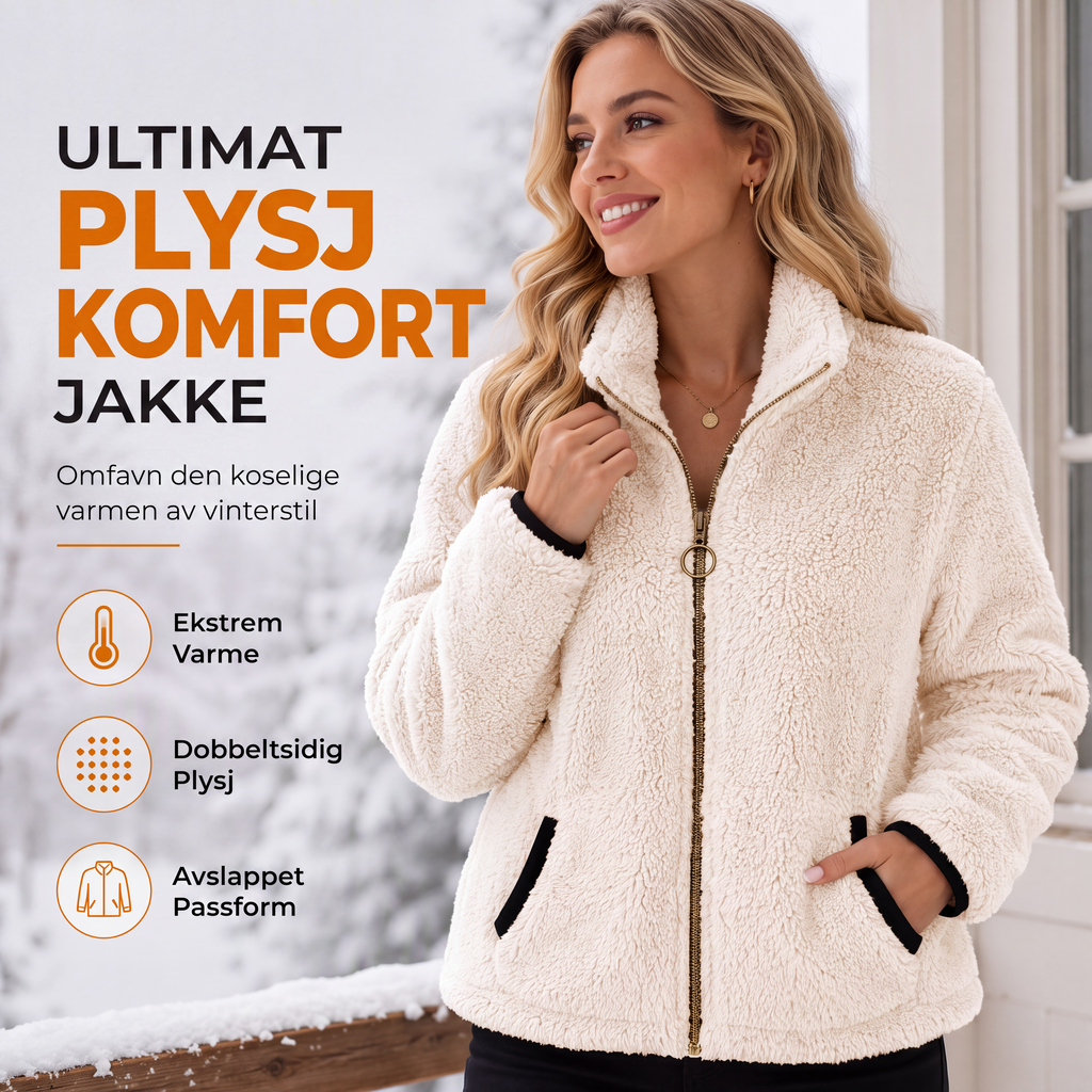 🔥 50 % RABATT 🧥 Lett Damejakke med Glidelås – Enkel Hverdagsstil & Praktiske Lommer