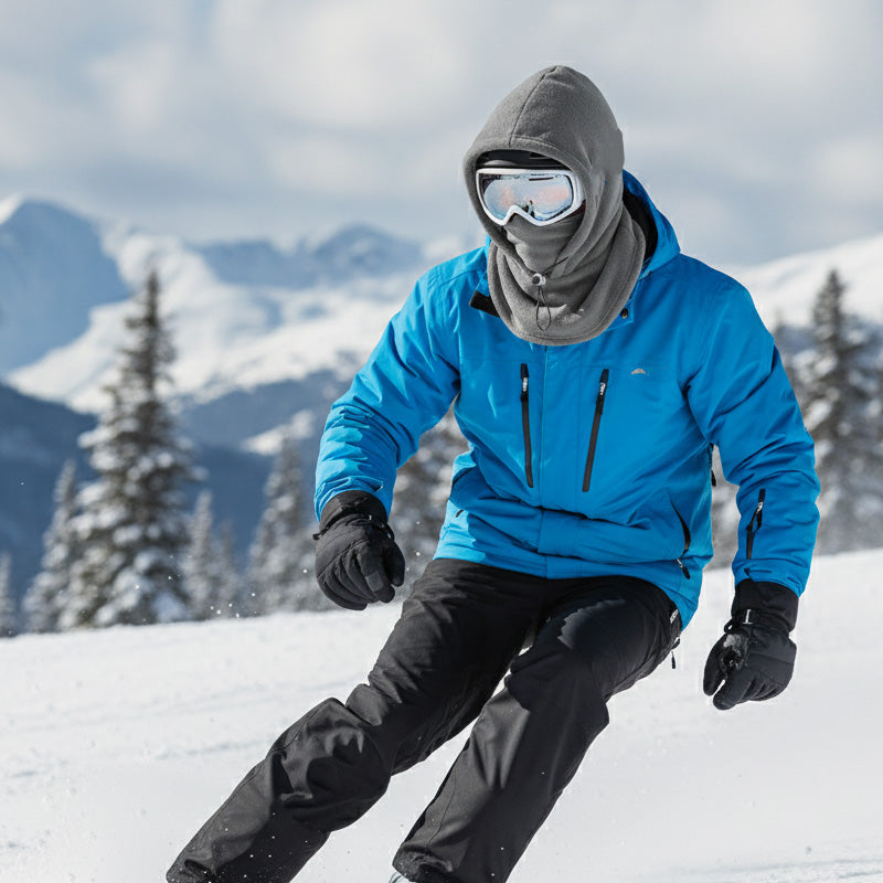 🔥 Spar 53% | ❄️ Varm Balaklava med Justerbar Snøring – Ansikts- og Halsbeskyttelse
