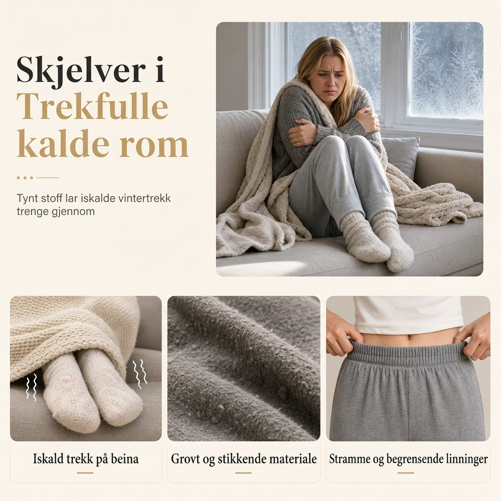 🔥 50% RABATT | Dame Termobukser Med Mykt Fleecefôr – Varme & Komfortable Vinterbukser
