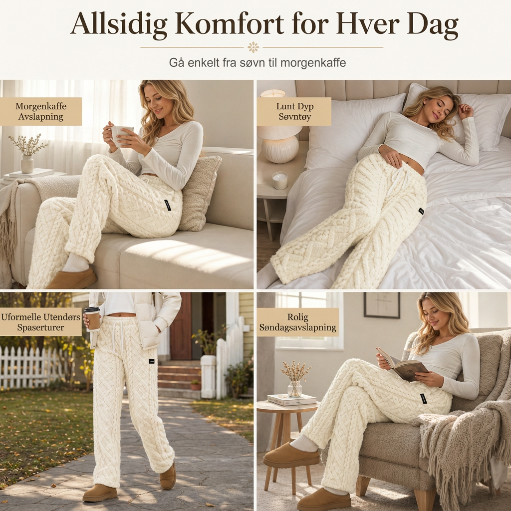 🔥 50% RABATT | Dame Termobukser Med Mykt Fleecefôr – Varme & Komfortable Vinterbukser