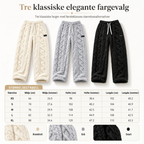 🔥 50% RABATT | Dame Termobukser Med Mykt Fleecefôr – Varme & Komfortable Vinterbukser