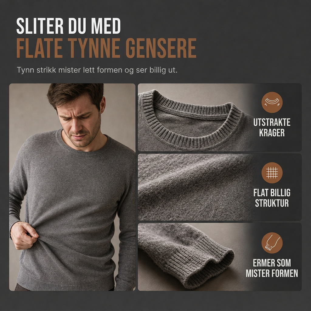 🍂 50% RABATT | Klassisk Kabelstrikk Genser For Menn – Elegant Høst & Vinterstil