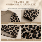 🐆 50% RABATT | Stilfull Leopard Topp For Kvinner – Komfortabel Langermet Genser
