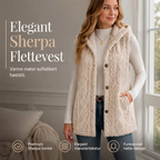 🤍 50% RABATT | Koselig Fleece Vest Med Hette – Perfekt For Kalde Dager