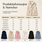 🤍 50% RABATT | Koselig Fleece Vest Med Hette – Perfekt For Kalde Dager