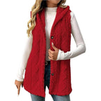 🤍 50% RABATT | Koselig Fleece Vest Med Hette – Perfekt For Kalde Dager
