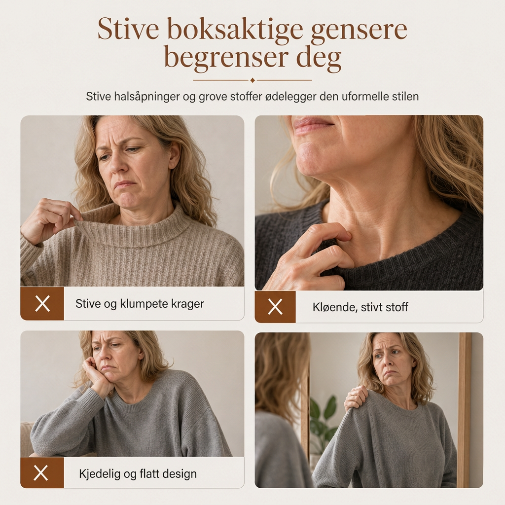 Uformell Genser med Leopardmønster, Avskuldret, Løs Passform, Langermet, Gensertopp i Bomullsblanding