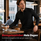 Teksturert langermet lett genser for menn