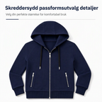 🔥 50% RABATT 👚| Premium hettejakke for dame – Hel glidelås & sikre glidelåslommer