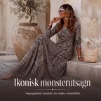 🔥 50% RABATT🐆 | Leopardmønstret Maxikjole for Dame – Avslappet A-linje & Lange Ermer