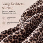 🔥 50% RABATT🐆 | Leopardmønstret Maxikjole for Dame – Avslappet A-linje & Lange Ermer
