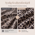 🔥 50% RABATT🐆 | Leopardmønstret Maxikjole for Dame – Avslappet A-linje & Lange Ermer