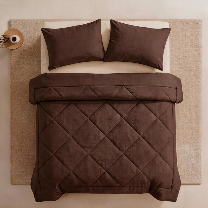 🛏️ 50% RABATT NU! ✨ 3-delat vadderat täckset med örngott – molnlik komfort, diamantkvistring & fukttålig mikrofiber – perfekt för alla säsonger 💤
