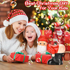🎅 50% RABATT | Morsom nisse-boblemaskin – Bobler, musikk & lys til jul