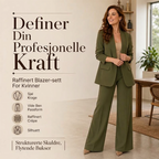 🔥 50% RABATT | Elegant blazer- og buksesett med sjalskrage