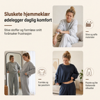 🔥 50% RABATT | Mykt 2-delt loungesett med hette og vide bukser