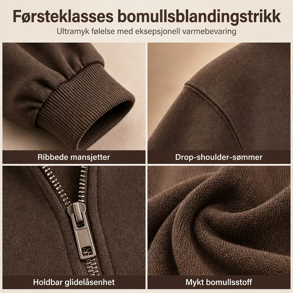 🔥 50% RABATT | Mykt 2-delt loungesett med hette og vide bukser