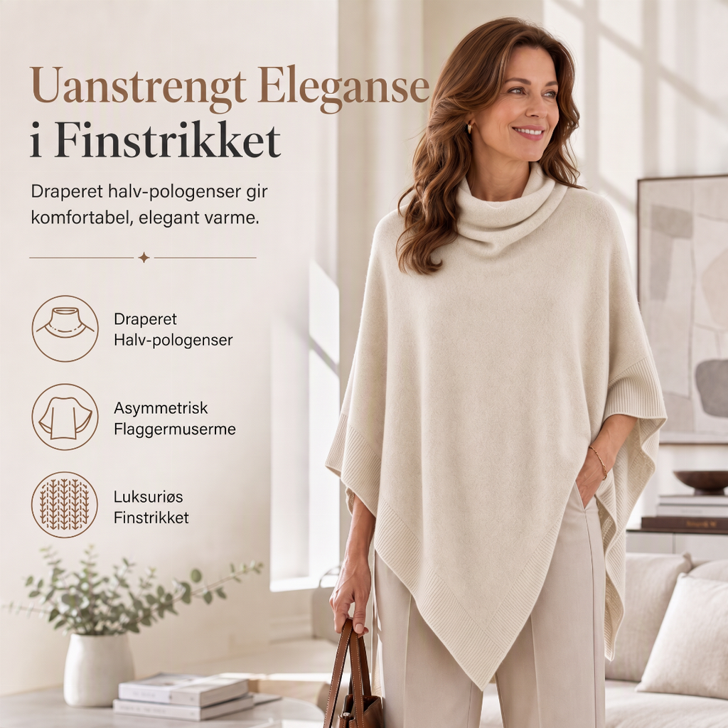 🔥 50% RABATT | Elegant strikket sjal med løs og flatterende passform