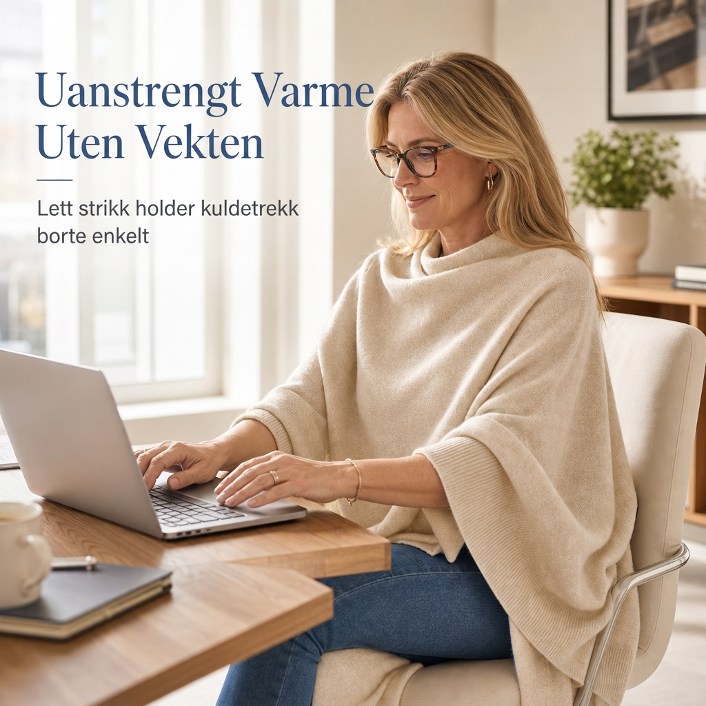 🔥 50% RABATT | Elegant strikket sjal med løs og flatterende passform