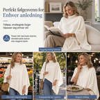 🔥 50% RABATT | Elegant strikket sjal med løs og flatterende passform