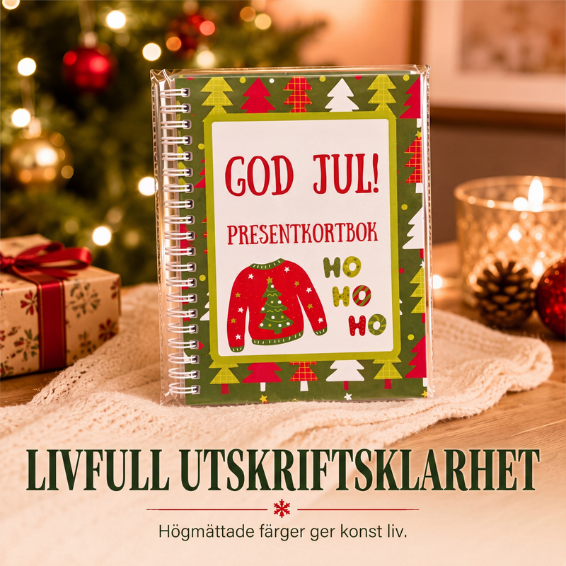 🎁 50% RABATT | Julebok for gavekort & minner – ta vare på julen år etter år