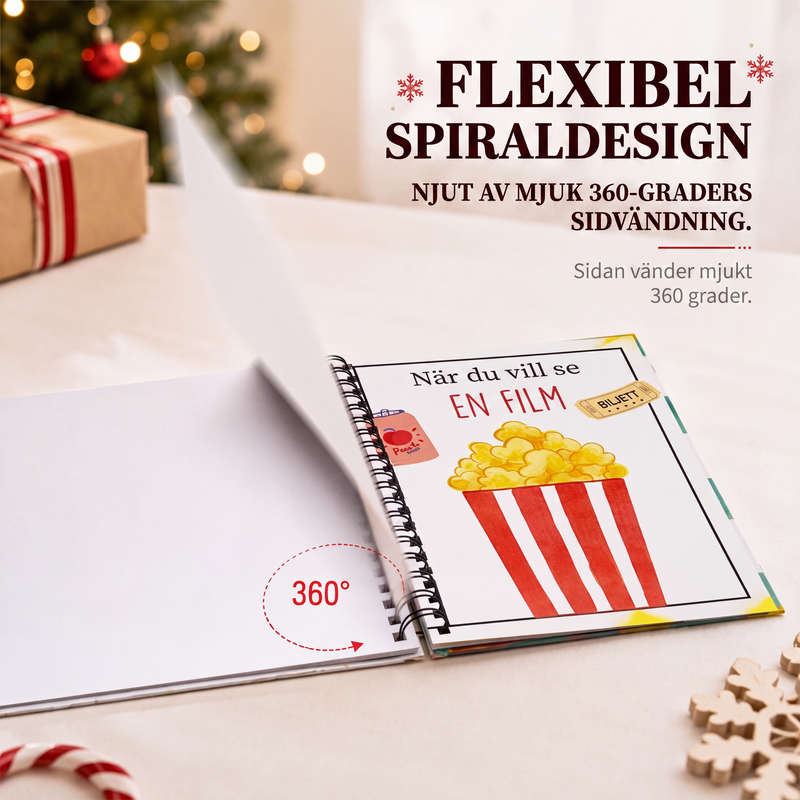 🎁 50% RABATT | Julebok for gavekort & minner – ta vare på julen år etter år