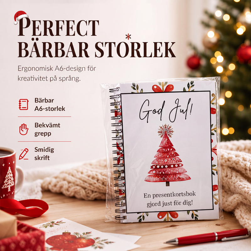 🎁 50% RABATT | Julebok for gavekort & minner – ta vare på julen år etter år