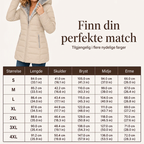 🔥 50% RABATT | Figursydd isolert vinterkåpe med hette – varm & vindtett