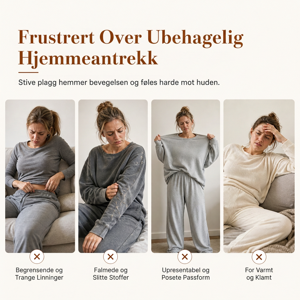 🔥 50% RABATT | Mykt 2-delt loungesett med rund hals & vide bukser