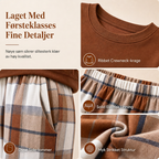 🔥 50% RABATT | Mykt 2-delt loungesett med rund hals & vide bukser
