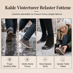 🔥 50% RABATT | Fleecefôrede vinterstøvler med blokkhæl – varme & elegante