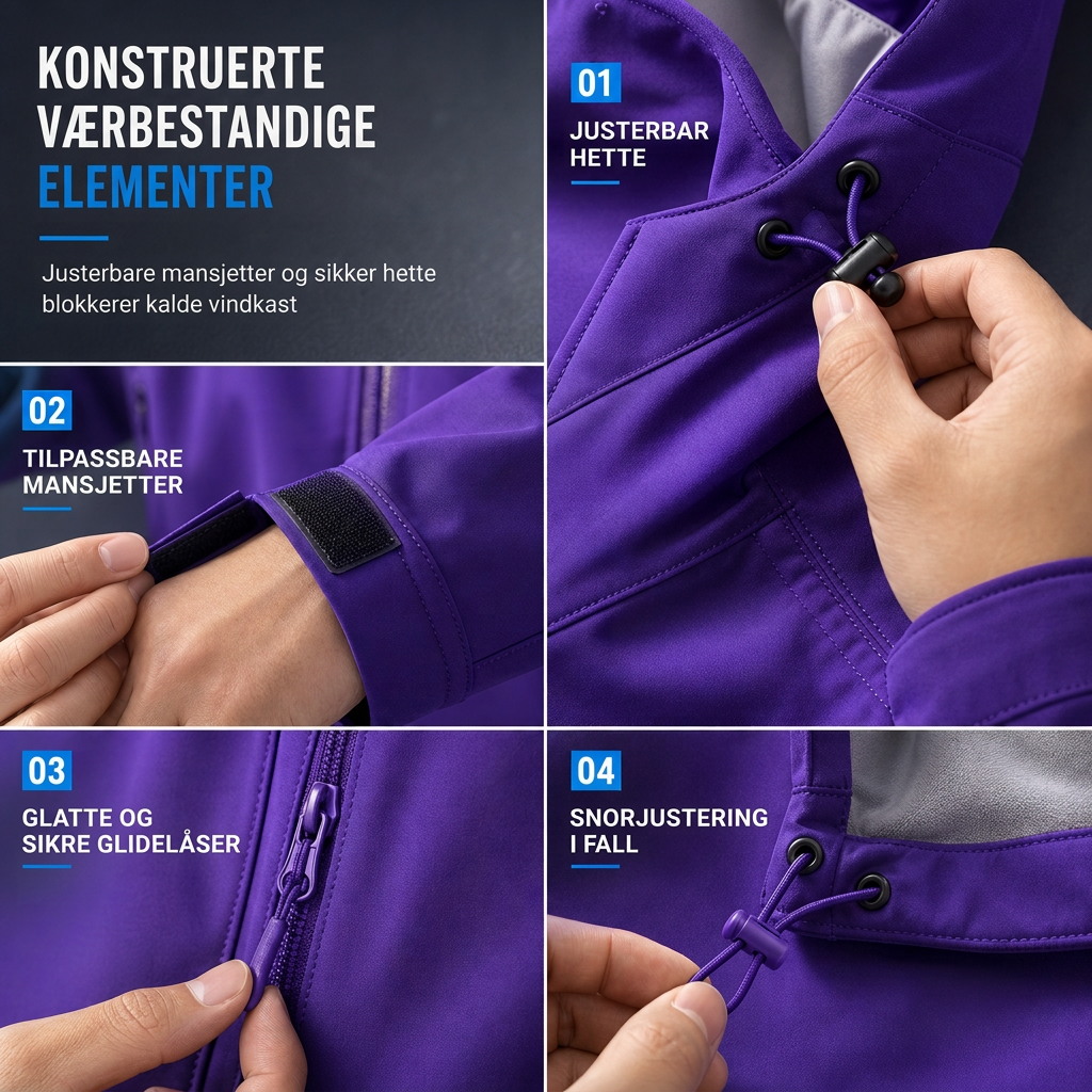 🔥 50% RABATT | Unisex softshelljakke med hette – vannavstøtende & pustende