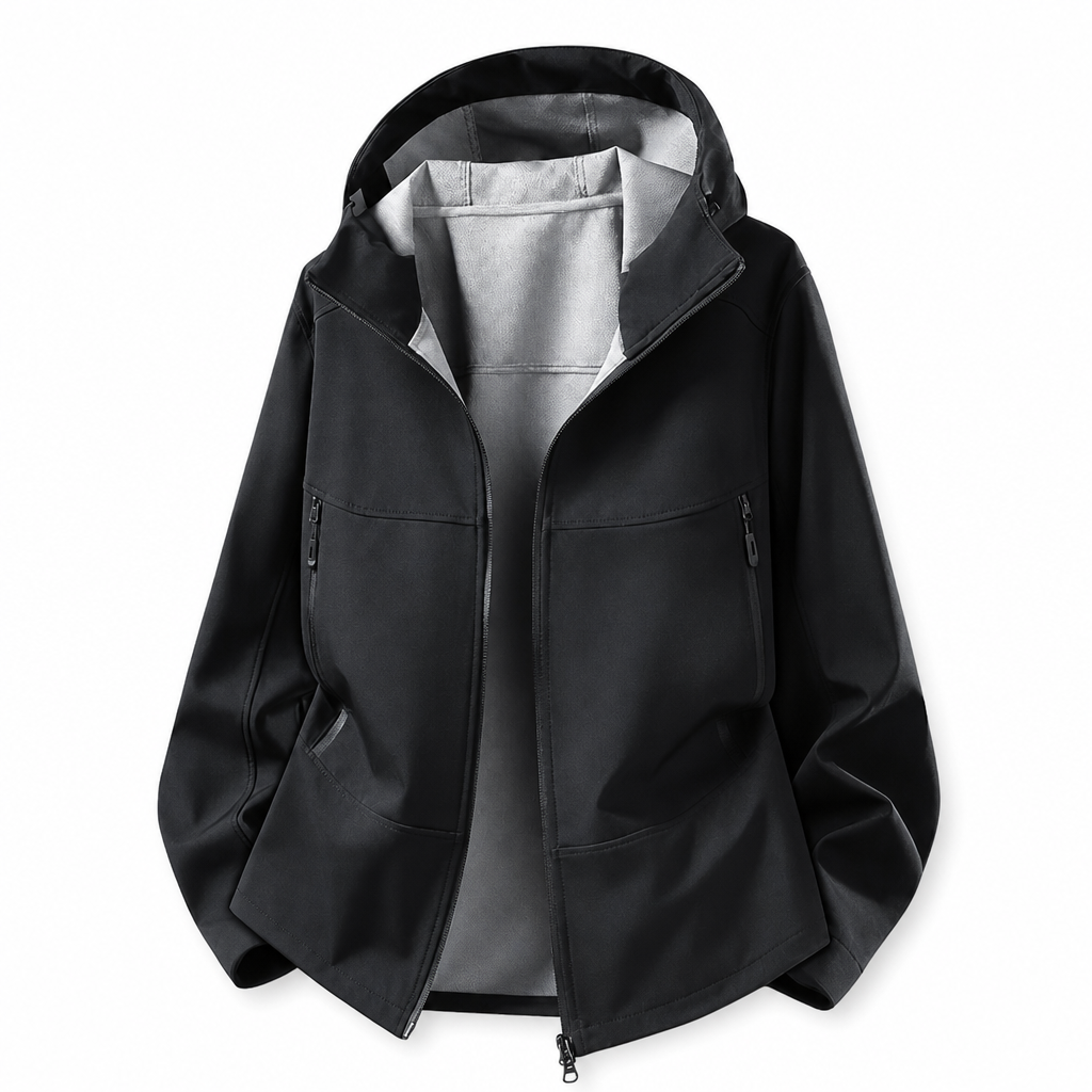 🔥 50% RABATT | Unisex softshelljakke med hette – vannavstøtende & pustende