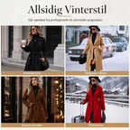 🔥 50% RABATT | Elegant lang trenchcoat med belte – dobbeltspent & tidløs