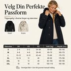 Dobbeltknapp hettefrakk i ull til dame