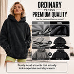 🧥 50% RABATT – Unisex oversized acid wash-hettegenser | Avslappet vintage hoodie med romslig passform
