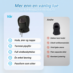 ❄️ 50% RABATT | 3-i-1 varmfôret vinterbalaklava – hette, ansiktsdeksel & halsvarmer