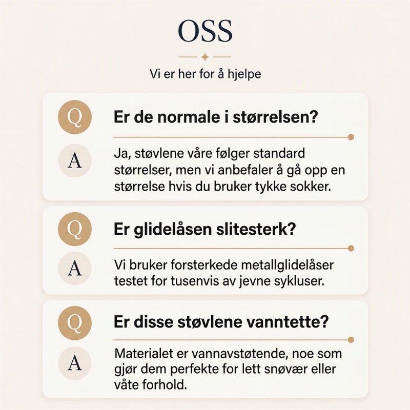 ❄️ 50% RABATT | Varmfôrede vinterstøvler med plattform, glidelås & godt grep
