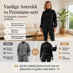 🔥 50% RABATT | 3-delt damesett – half-zip genser, topp & leggings