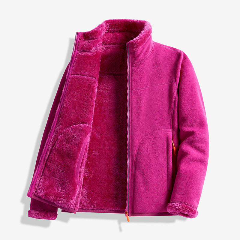 ❄️ 50% RABATT | Varm fleecejakke til dame – myk ståkrage & hel glidelås