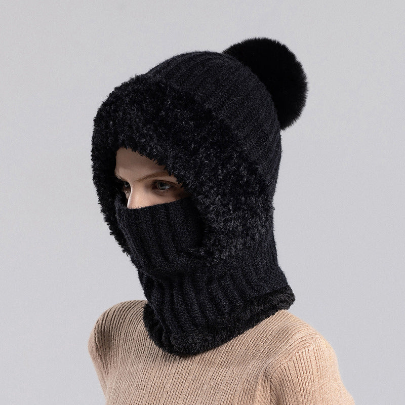 ❄️ 50% RABATT | 3-i-1 strikket vinterbalaklava – lue, ansiktsmaske & halsvarmer
